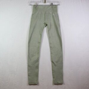 ONER Seamless Beige‎ High Waist Leggings Athletic Yoga Pants, Small